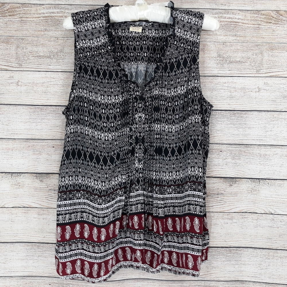 Faded Glory Print Top